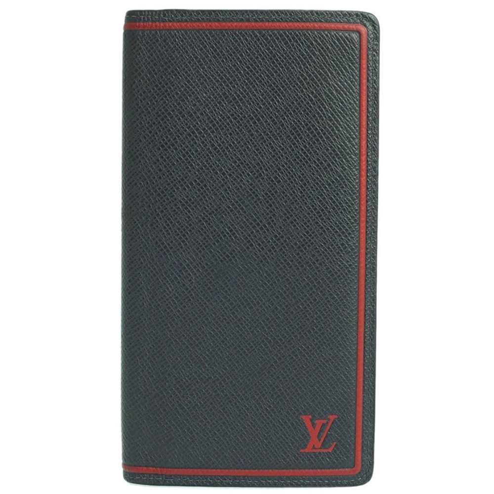 Louis Vuitton Taiga Portefeuille Brazza Bi fold Long Wallet